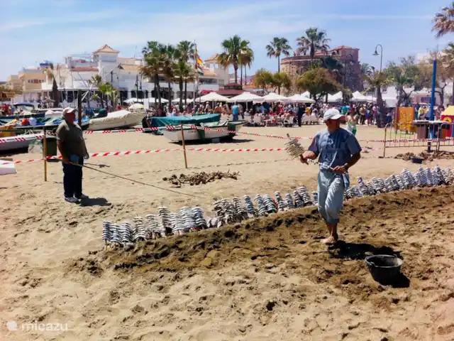 Location de Vacances Espagne, Costa del Sol, La Cala de Mijas, appartement - La Cala Hill Club appartement vue mer Les sardines doivent aussi être mangées pendant la Feria !