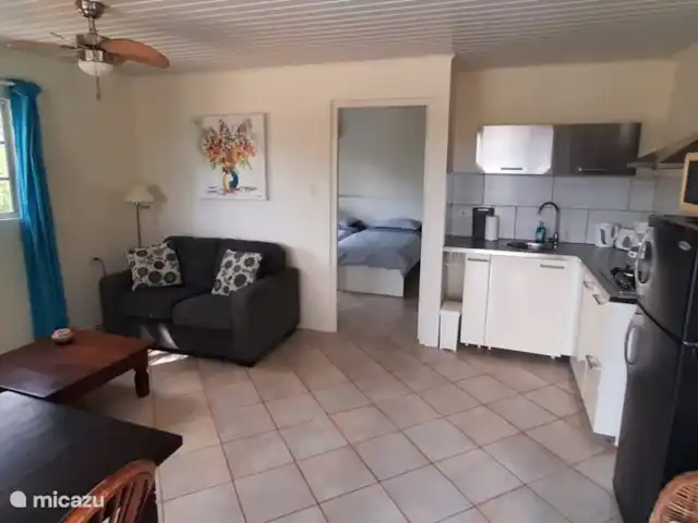 Villa de lujo con hermoso jardín en Aruba, Paradera, Paradera - villa Apartamento con cocina, dormitorio y baño.