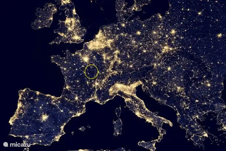 The Morvan is located in the darkest part of France