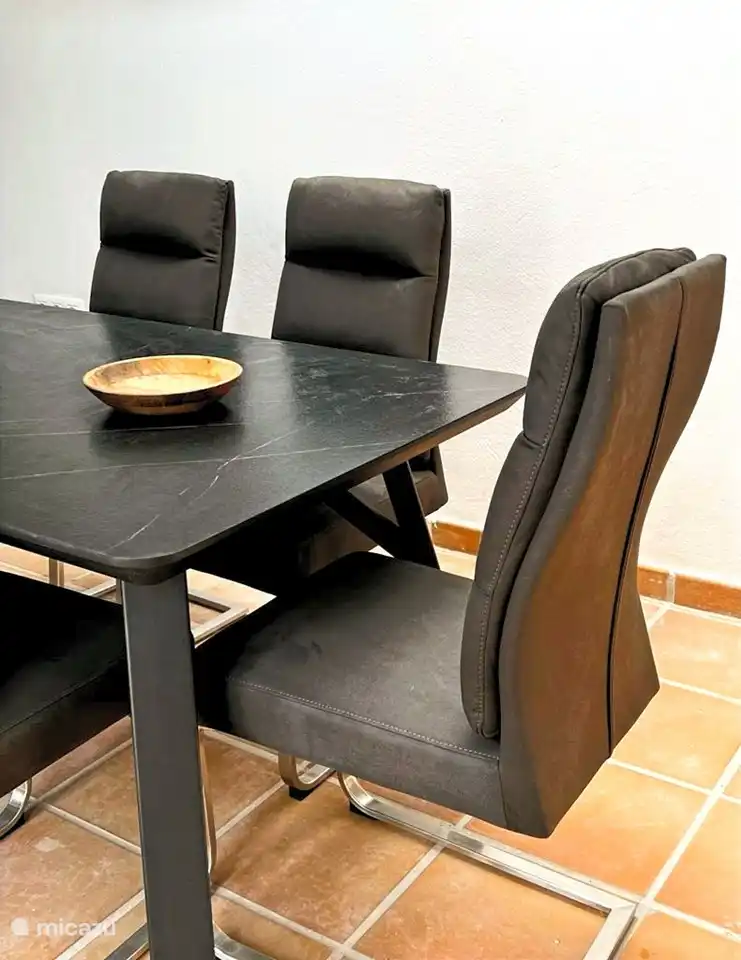 The spacious dining area