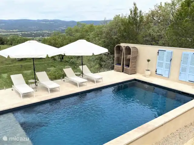 Location de Vacances France, Vaucluse, Roussillon, maison de vacances - Les Garances La piscine d’eau salée des Garances