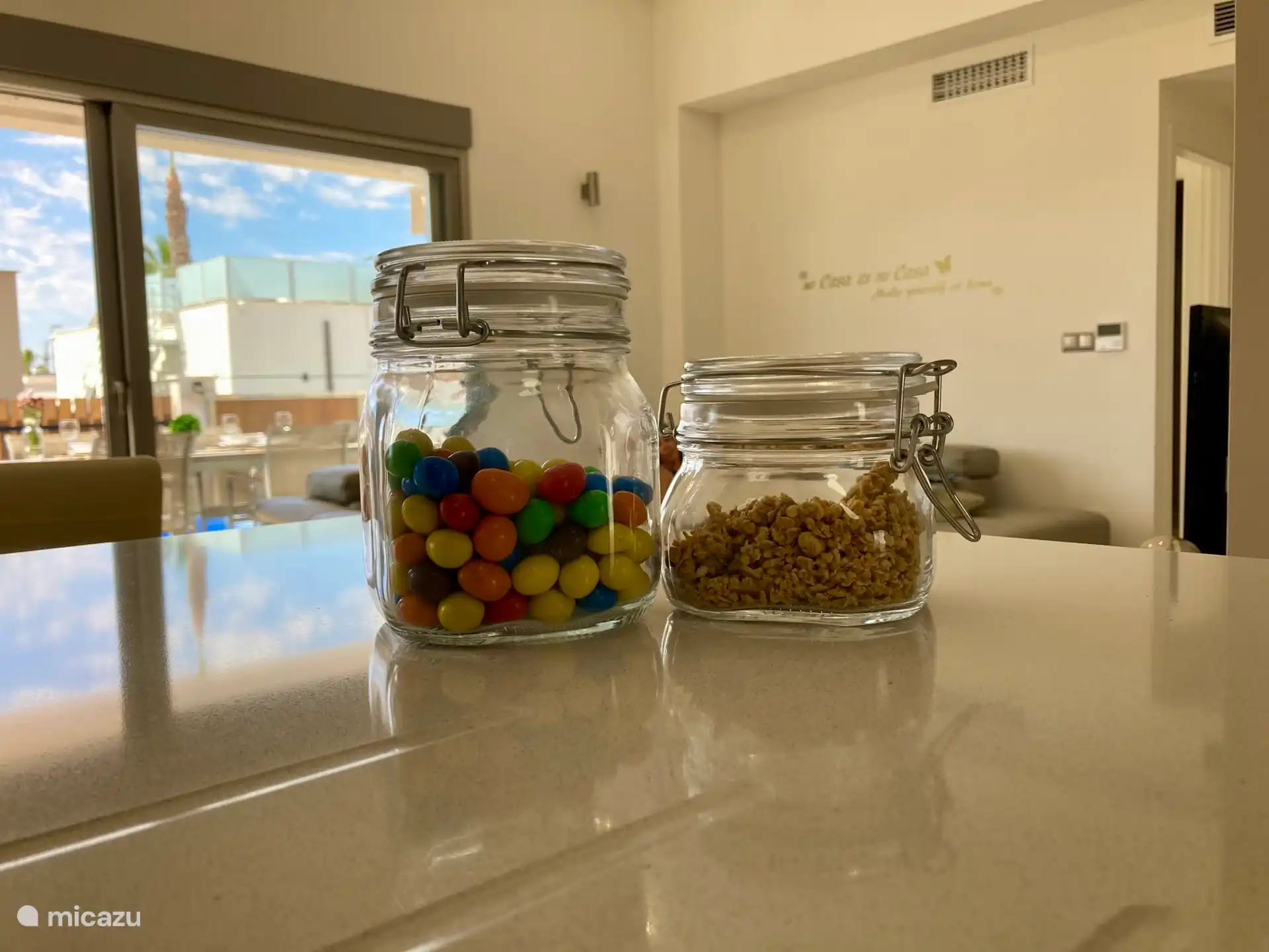 View from the kitchen. 