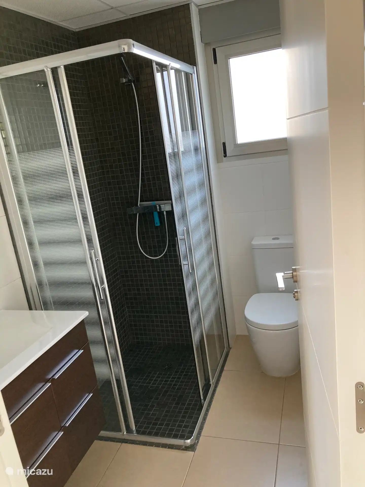 Bathroom with sink, toilet and shower for bathroom 2 & 3