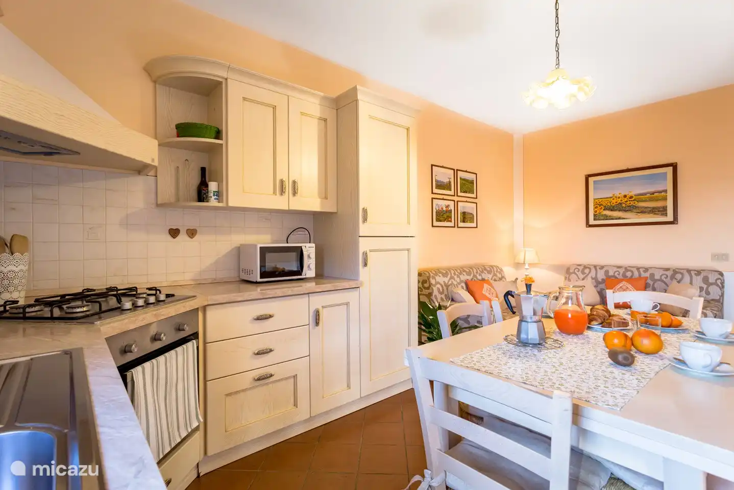 Cuisine / Salon Appartement Mandorlo - Monti 1824