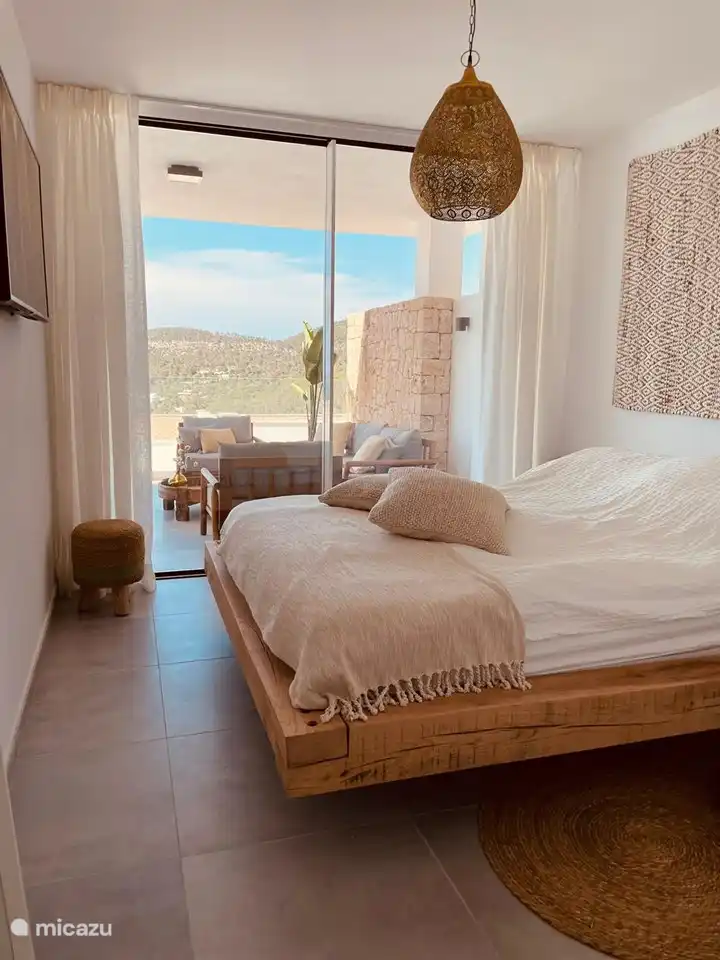 View from bedroom on the terrace