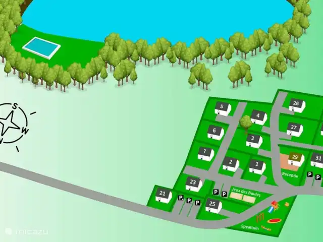 4 persoons vakantiehuis Pulvermaar huren in Duitsland, Eifel, Gillenfeld - vakantiehuis Plattegrond van het park.