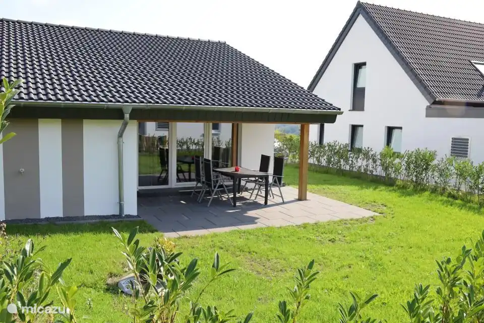 Terrasse dans une maison de vacances pour 4 personnes.