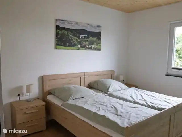 4 persoons vakantiehuis Pulvermaar huren in Duitsland, Eifel, Gillenfeld - vakantiehuis Slaapkamer met 2 losse bedden in 4 persoons vakantiehuis.