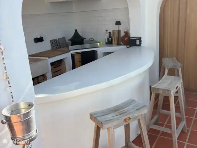 Villa Boa Vida | Espagne, Costa Blanca, Monte Pego - villa Cuisine extérieure avec plaque à induction et bar