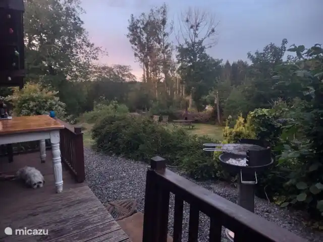 Chalé Barvaux en Bélgica, Ardenas, Barvaux-sur-Ourthe - chalet Vista terraza