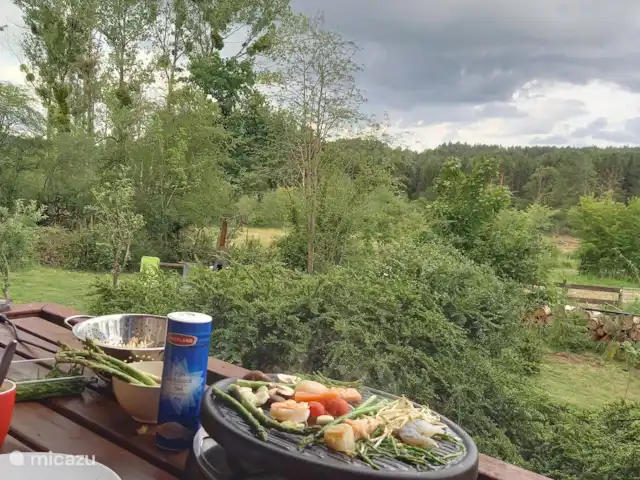Chalé Barvaux en Bélgica, Ardenas, Barvaux-sur-Ourthe - chalet terraza