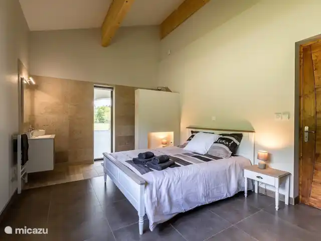 Casa de diseño ecológico Ducarinne en Francia, Lot y Garona, Argenton - villa El dormitorio