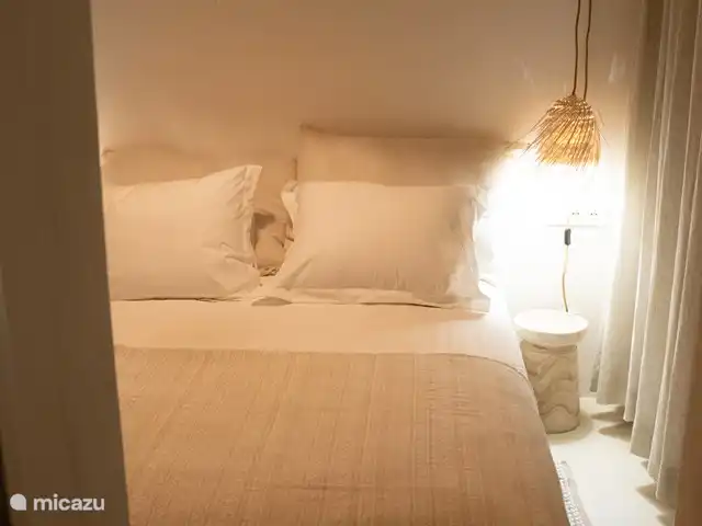 Sueño. Casa Ana María en España, Ibiza, Cala Vadella - bungaló Dormitorio por la noche