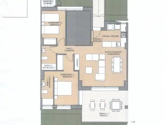 Casa Tortuga. Vistabella Golf en España, Costa Blanca, Orihuela - apartamento plano de la casa