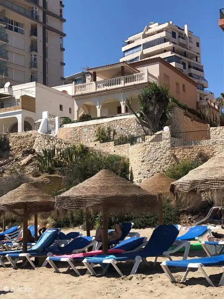 View of the apartment from the beach