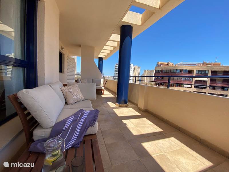 Vakantiehuis Spanje, Costa Blanca, Calpe Appartement Maroen zon, zee, terras en uitzicht 