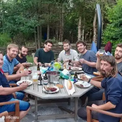 Stimmungsvolle Fototerrasse.