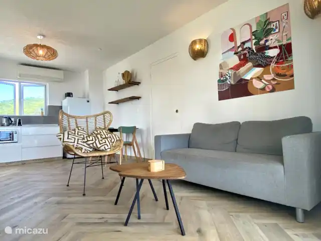 Apartamento con vista al mar en Curazao, Curazao Centro, Piscadera - apartamento Sala de estar