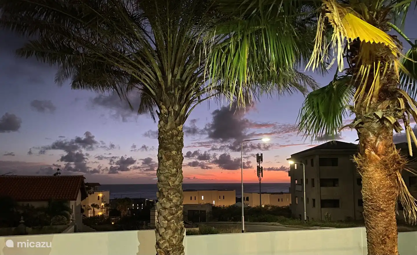 You can enjoy the sunset from the patio.