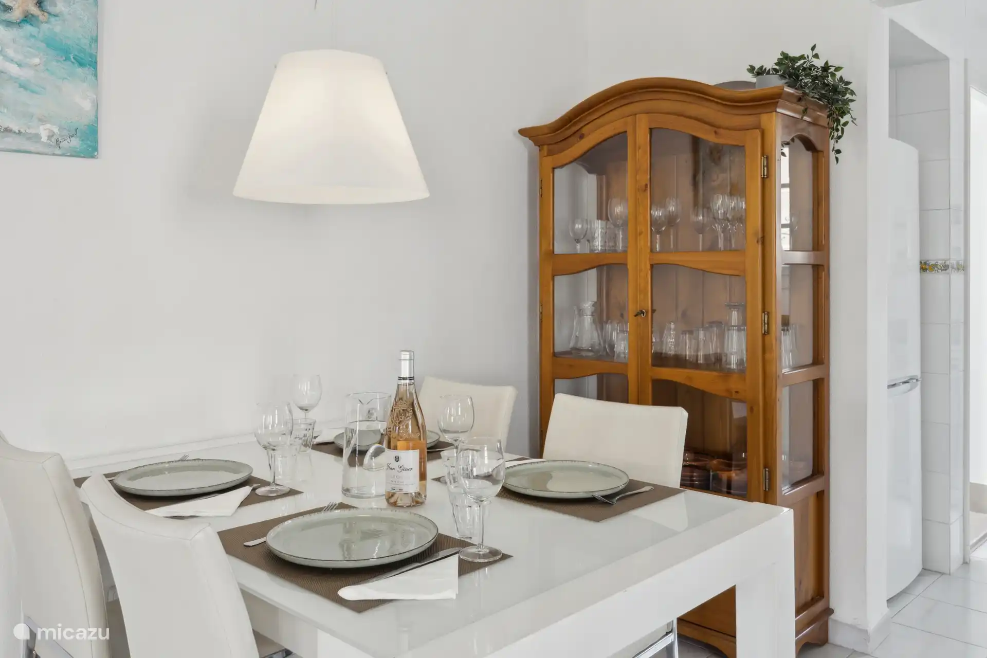 Der gemütliche Essbereich.