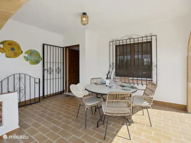 Nuestra Casa huren in Spanje, Costa Blanca, Dénia - bungalow Genieten van de lunch op je terras!