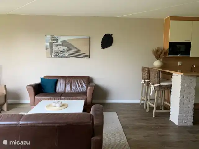 La coquille, Port Greve | Pays-Bas, Zélande, Brouwershaven - maison de vacances Le salon est joliment décoré