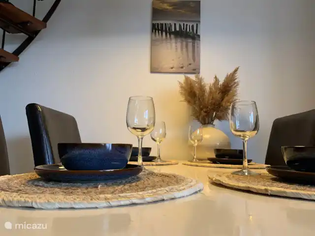 La coquille, Port Greve | Pays-Bas, Zélande, Brouwershaven - maison de vacances Des heures agréables à dîner ensemble et à profiter de la compagnie de l'autre !