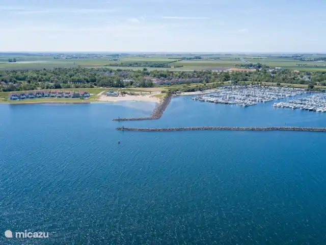La coquille, Port Greve | Pays-Bas, Zélande, Brouwershaven - maison de vacances La belle plage et le port sont à seulement 400 mètres de la maison de vacances De Schelp