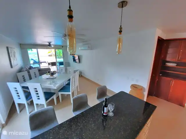 Villa sur la plage Sol y Mar, Carthagène COL | Colombie, Bolivar, Cartagena de Indias - villa Voir la mer depuis la cuisine