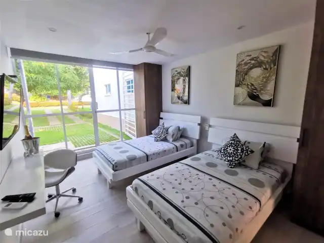 Villa sur la plage Sol y Mar, Carthagène COL | Colombie, Bolivar, Cartagena de Indias - villa Chambre neuve spacieuse avec lit 2 x 120 cm
