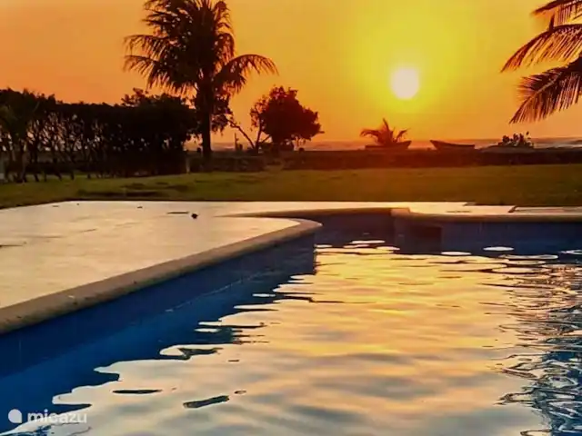 Villa sur la plage Sol y Mar, Carthagène COL | Colombie, Bolivar, Cartagena de Indias - villa Magnifique coucher de soleil vu de votre piscine privée