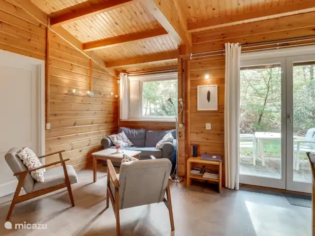 Eekhoorn, heerlijke Finse bungalow huren in Nederland, Gelderland, Hengelo - vakantiehuis Fijne zithoek