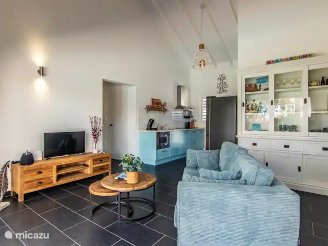 Casa Colori Curaçao | Curaçao, Banda Abou (ouest), Fontein - villa Salon et cuisine