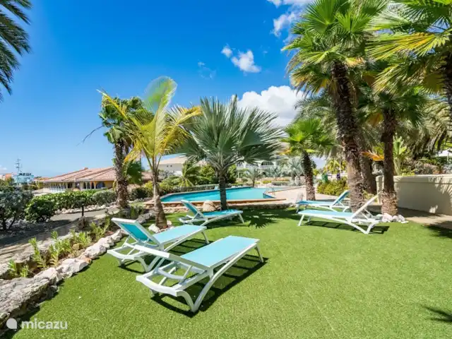 Way2Cool appartement Ocean Resort | Curaçao, Banda Ariba (est), Mambo Beach - penthouse Chaises à la piscine