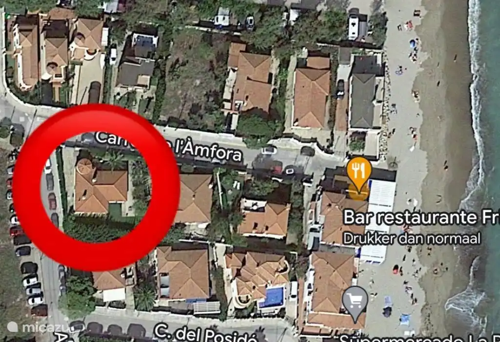 zo bij het strand en het restaurant