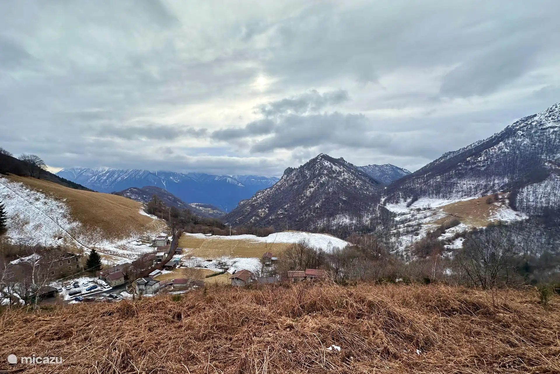Frische Luft schnappen in einem winterlichen Valle Rezzo