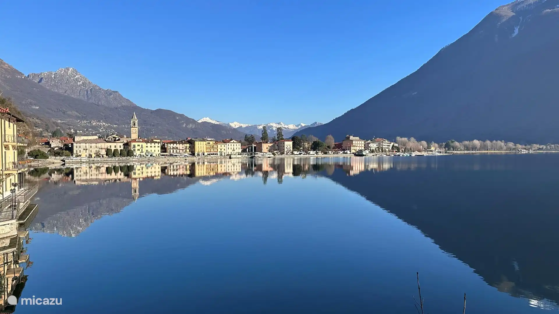 Winteransicht von Porlezza.