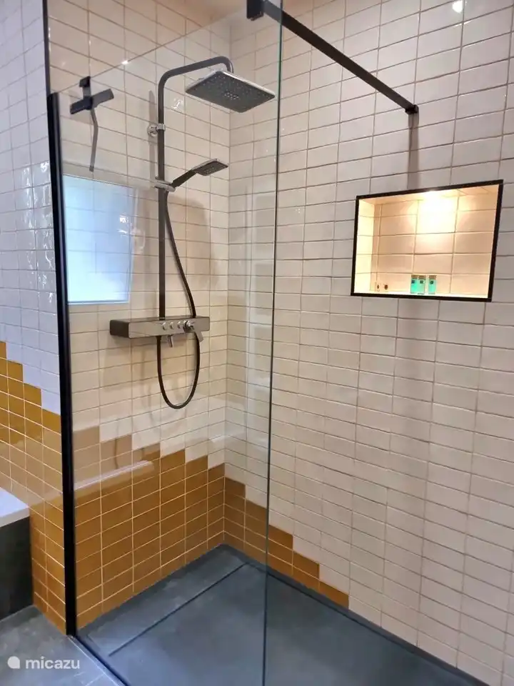 Salle de bain invités avec douche à effet pluie