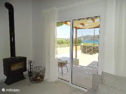 the wood stove is a wonderful addition in spring and autumn