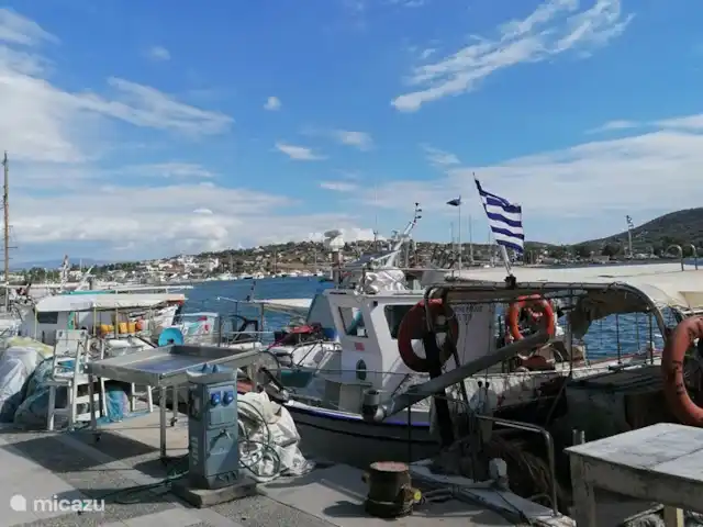 Villa Novina | Grèce, Égine, Salamina - villa Des bateaux de pêche partent tous les jours chercher du poisson frais.