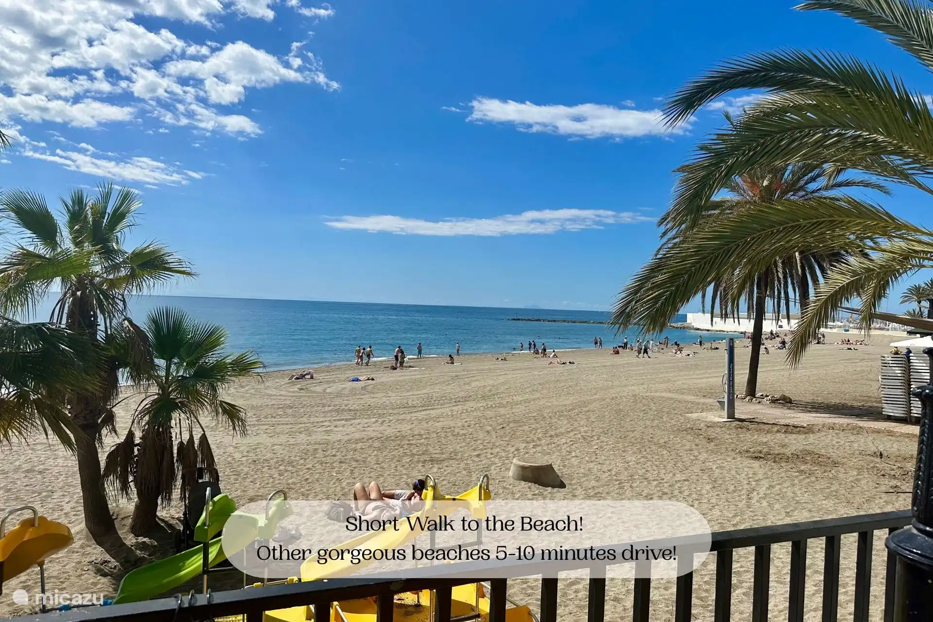 Der Strand ist fußläufig erreichbar!
