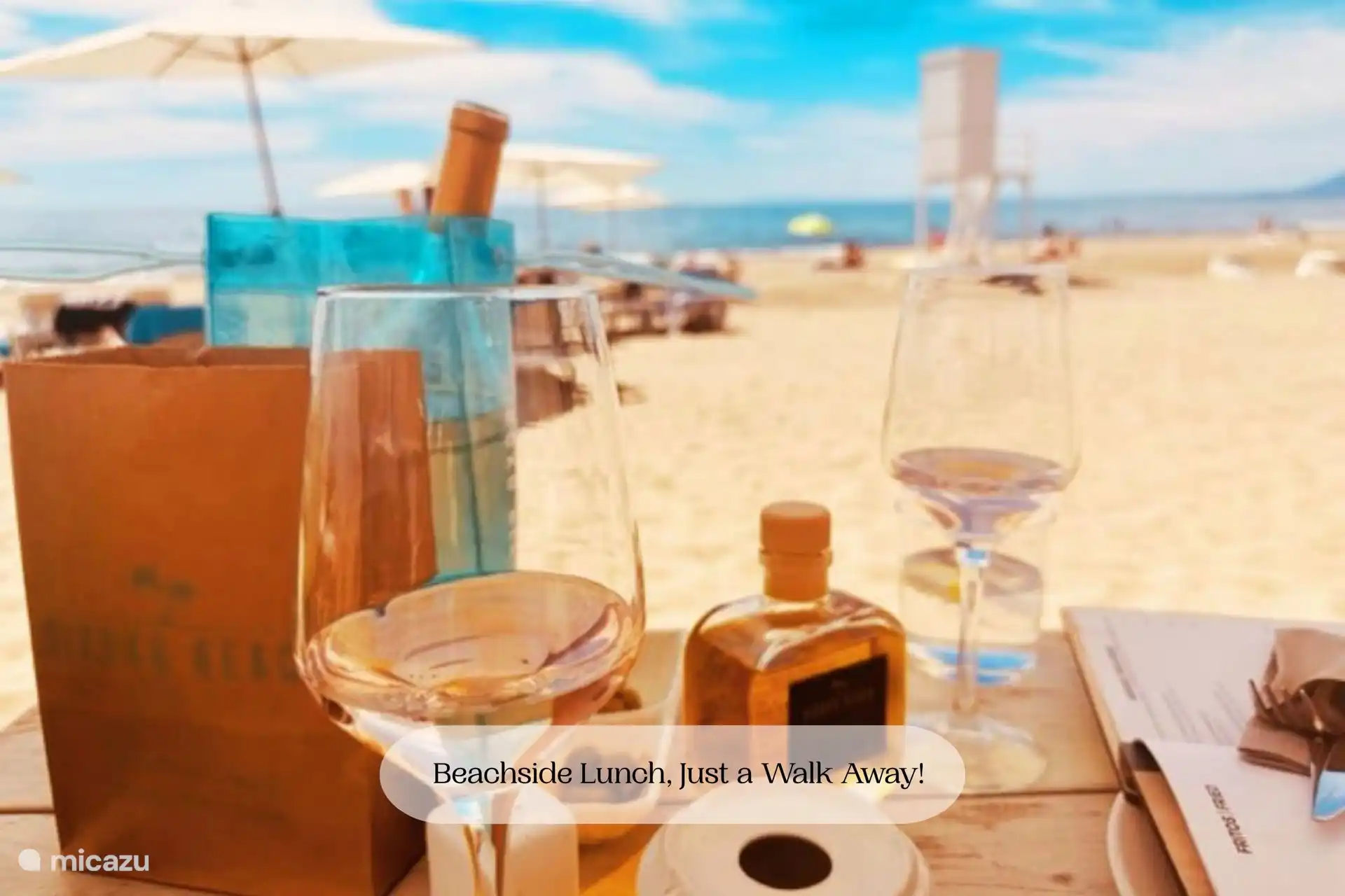 Der Strand ist fußläufig erreichbar!