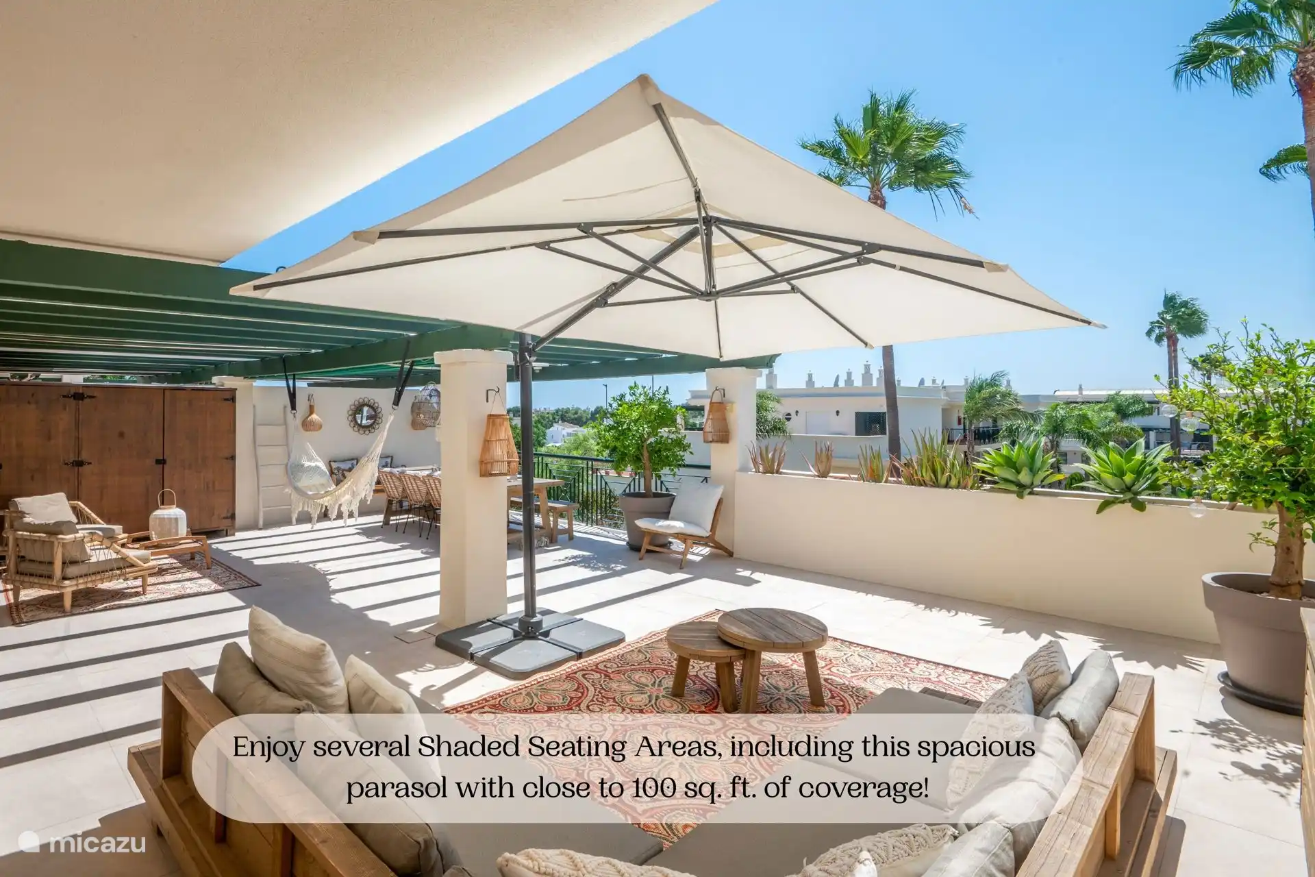 3x3 Ausleger-Sonnenschirm