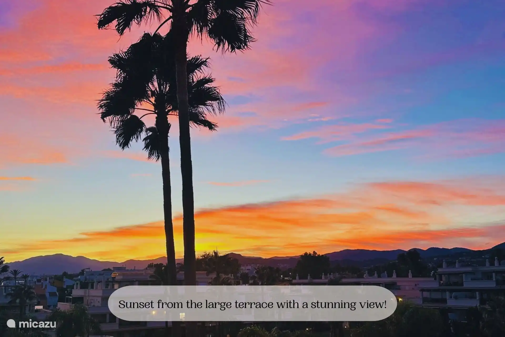 Sonnenuntergang von der Terrasse!