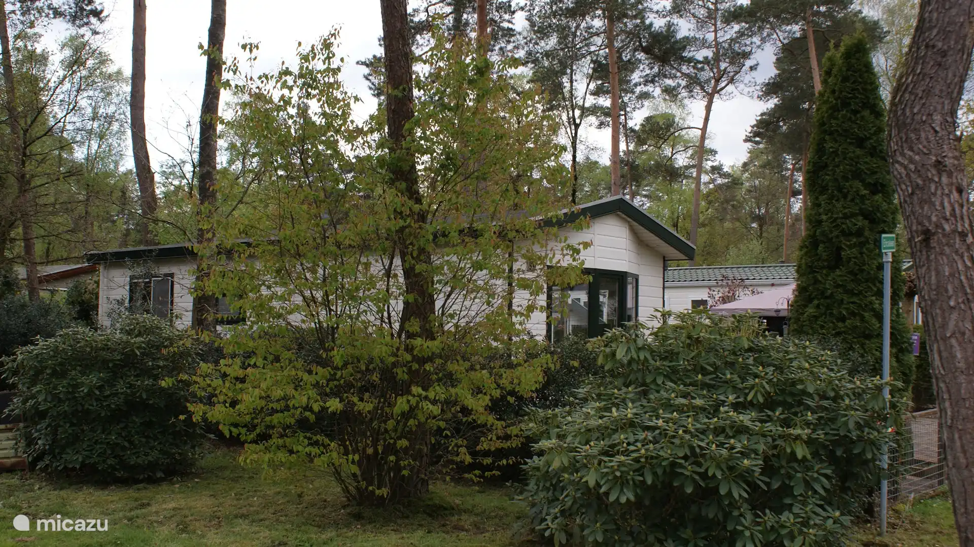 Das Chalet liegt mitten im Wald