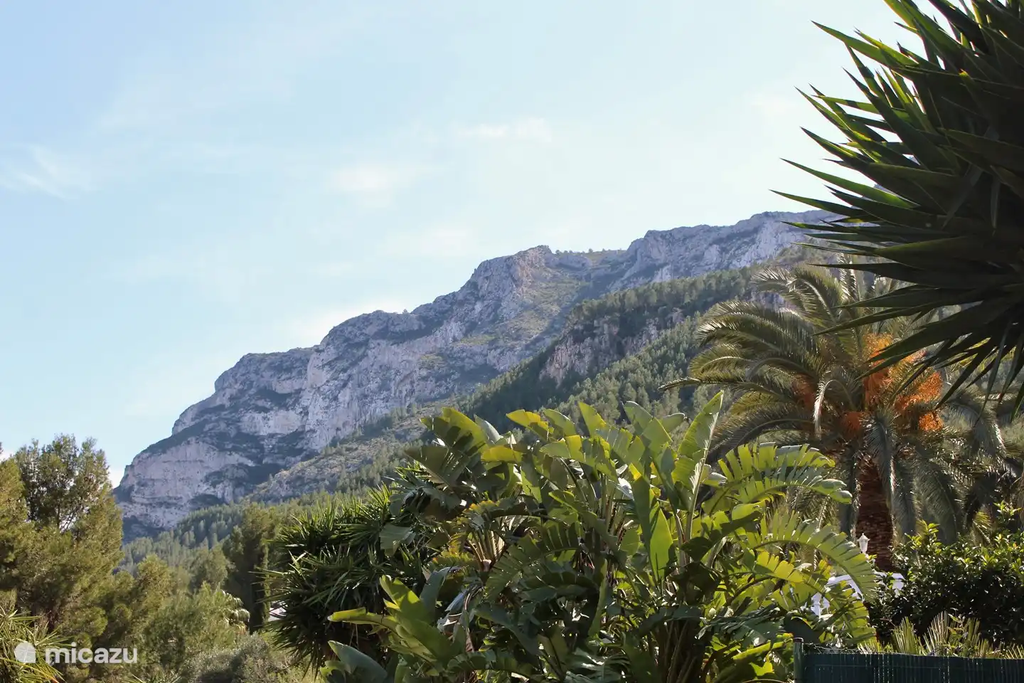 View of the nature reserve and the Montgó.