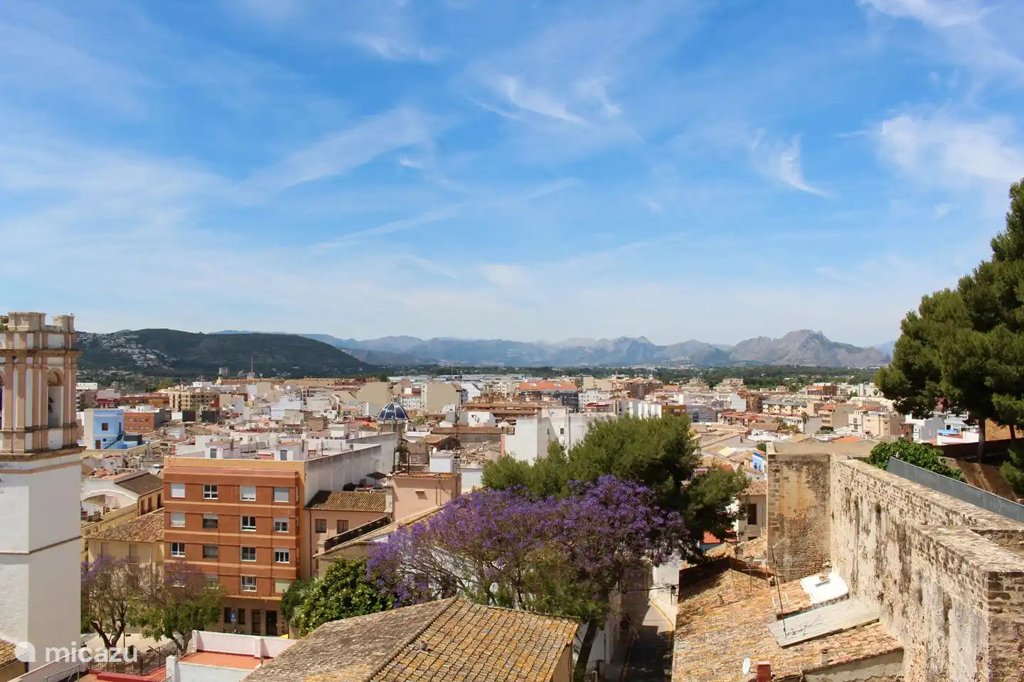 Part of Dénia, seen from the Castle Wall.