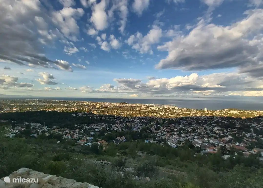 View of Denia from one of the hiking trails on the Montgó