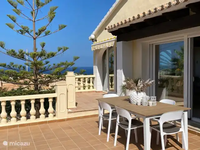 Villa Bella Vista | Espagne, Costa Blanca, Dénia - villa Terrasse avec table (avant rénovation de la terrasse) et vue mer