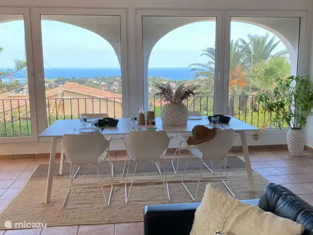 Villa Bella Vista | Espagne, Costa Blanca, Dénia - villa Salle à manger avec vue sur la mer, climatisation